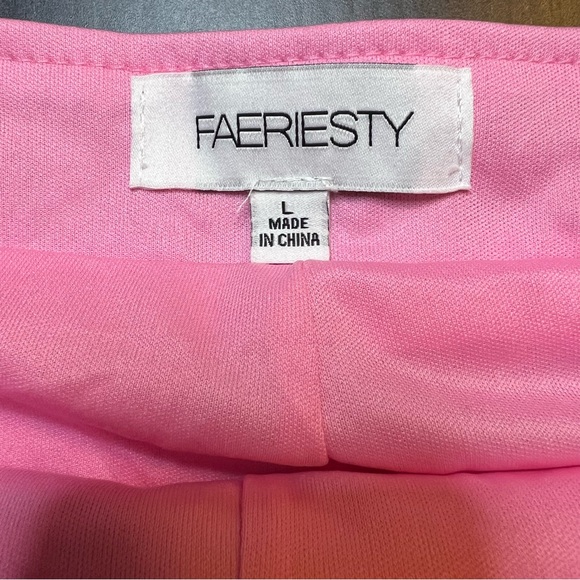 Faeriesty pink sequin wide leg pants in size large. - Picture 7 of 11